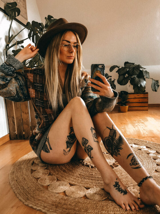 Anna Pompana, tattoo model