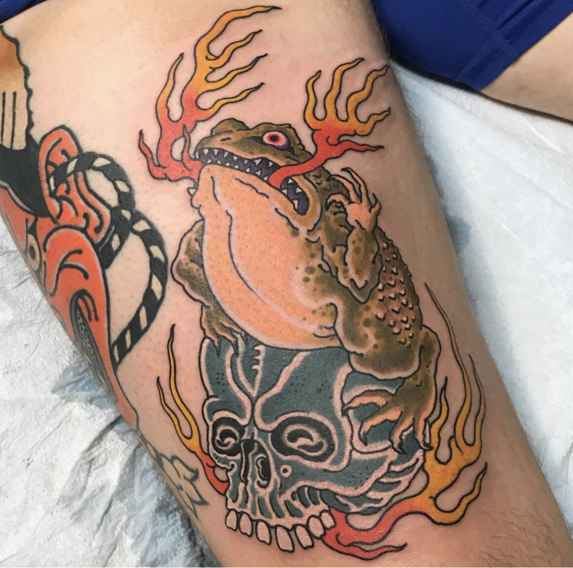 Crossbones Gallery on Instagram Jap frog samurai  by drwhotattoo  tattoo crossbonesgallery westernsydney bluemountains lowerbluemountains  inkedup tattooideas