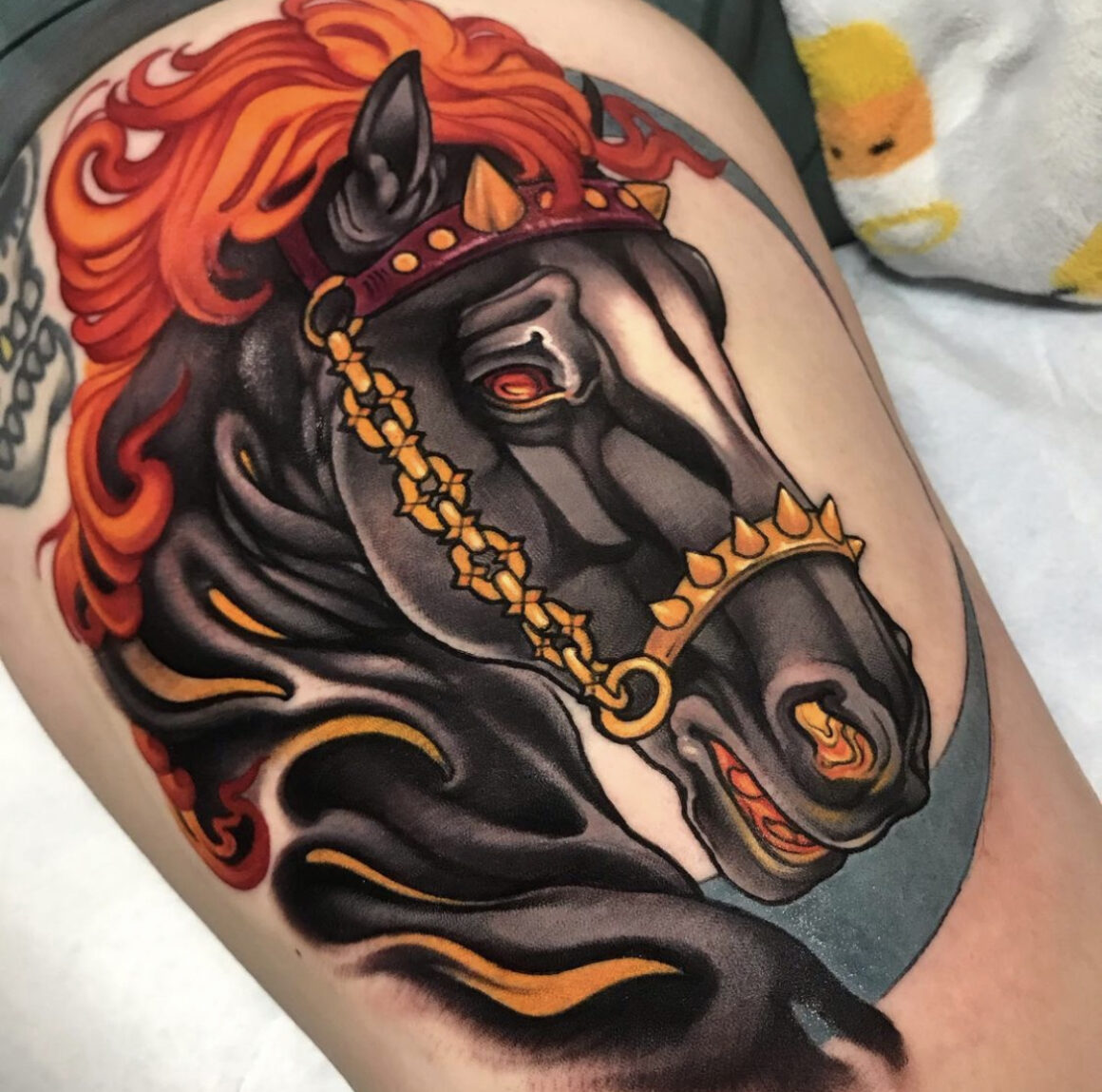 NeoTraditional Horse tattoo women at theYoucom