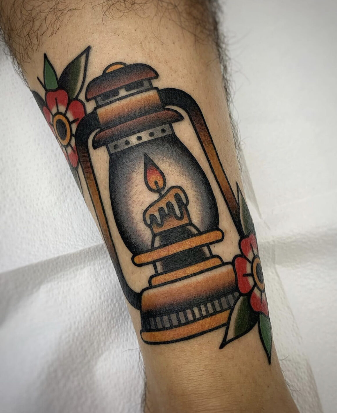 Chinese Lantern Tattoo by Chris Cockrill