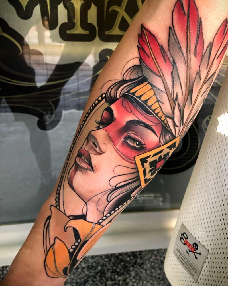 Fede Almanzor, orange is the new contrast with black - Tattoo Life