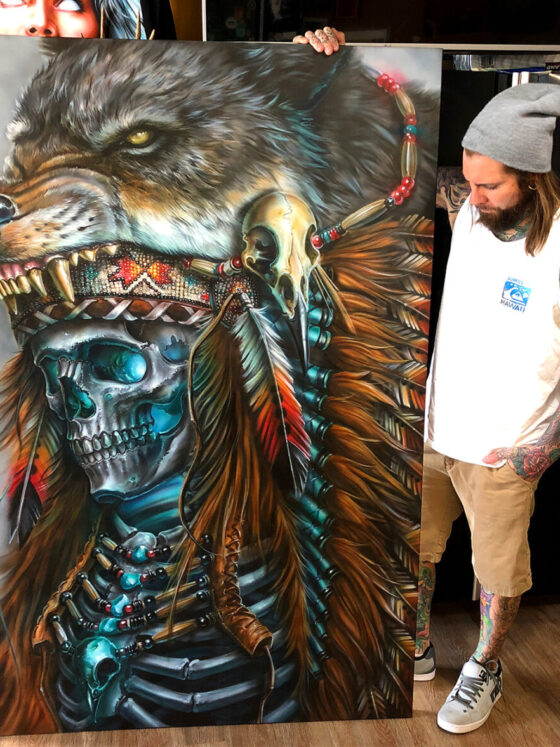 Derek Turcotte, Electric Grizzly Tattoo