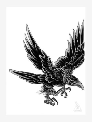 The Crow and its wealth of cultural and symbolic imagery in tattoos ...