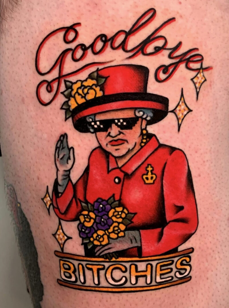 Queen Elizabeth II, a tribute from the tattoo art world - Tattoo Life