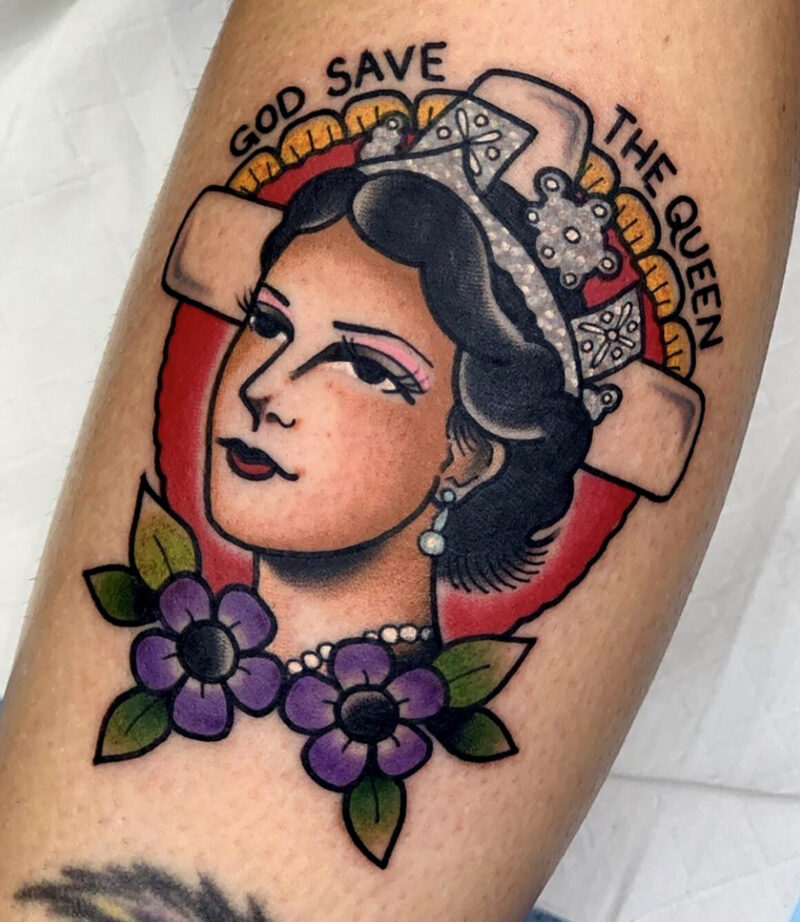 Queen Elizabeth II, a tribute from the tattoo art world - Tattoo Life