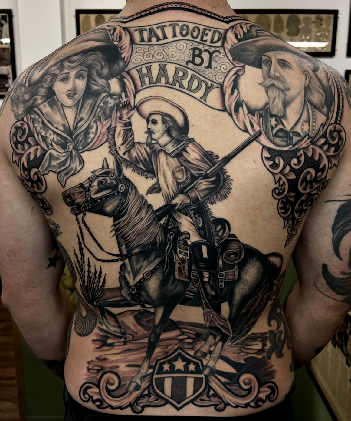 Cowboy Tattoo  Etsy Australia